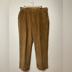 Brooks Brothers Hudson brown corduroy pants W38/L30 flat front